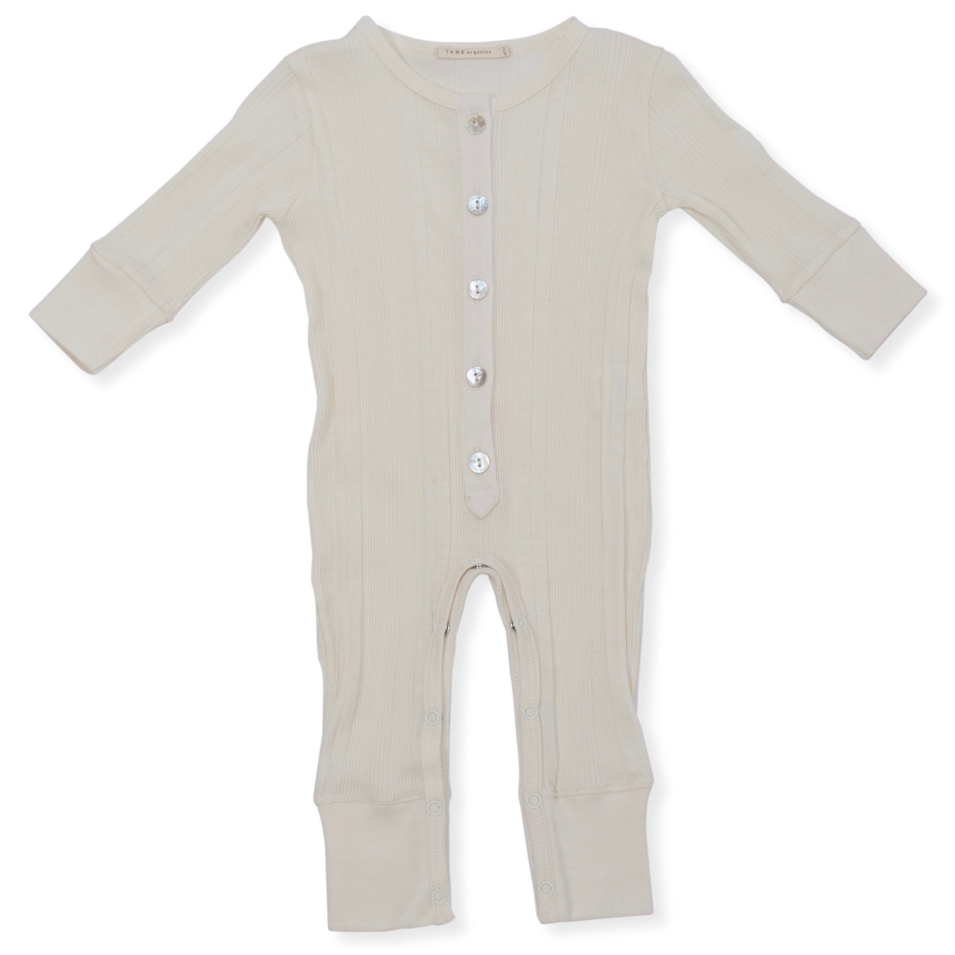 Variegated Ribbed Long Placket Coverall