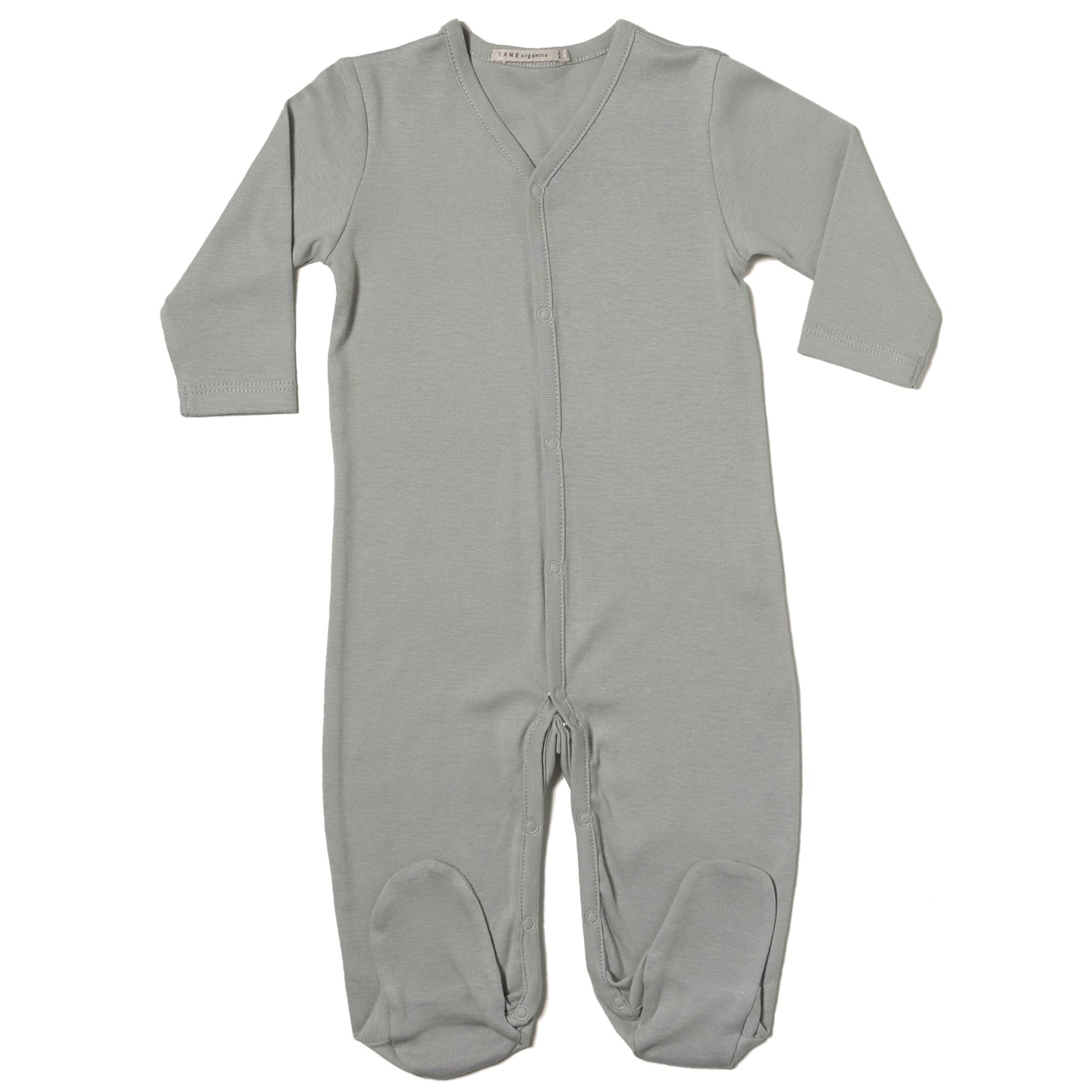 V-neck Footie w/ Center Snaps