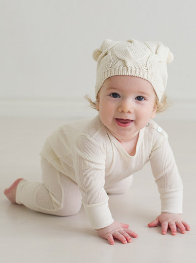 Variegated Ribbed Long Sleeved Coverall