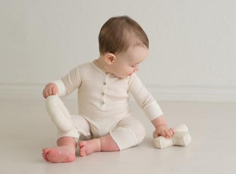 Long Sleeved Henley Ribbed Coverall